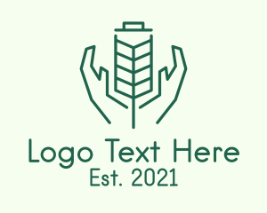 Farmer - Wheat Farmer Hands logo design