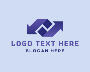 Gradient - Modern Logistics Arrows logo design