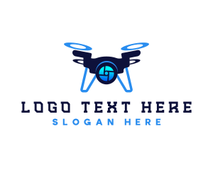 Videographer - Quadcopter Spy Drone logo design