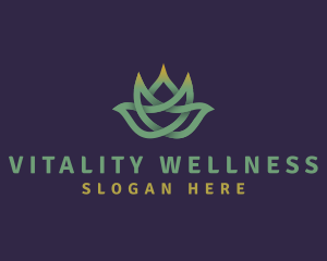 Lotus Floral Wellness logo design