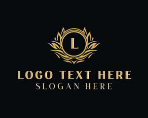 Regal - Royal Event Planner Wreath logo design