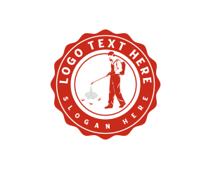 Janitor - Exterminator Pest Control logo design