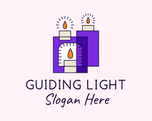 Lenten Pillar Candle logo design