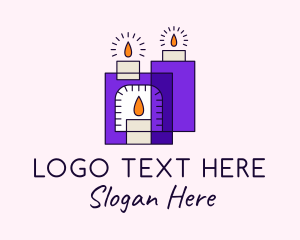 Vigil - Lenten Pillar Candle logo design
