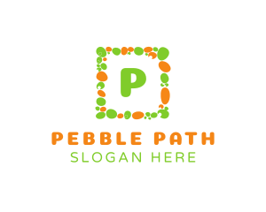 Pebble - Pebble Square Frame logo design