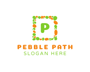 Pebble Square Frame logo design