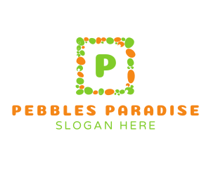 Pebble Square Frame logo design