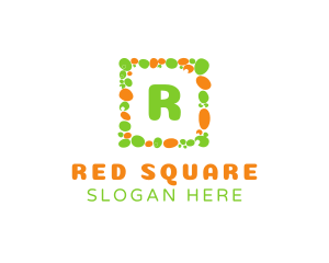 Pebble Square Frame logo design