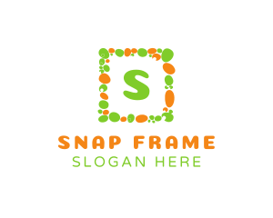 Pebble Square Frame logo design