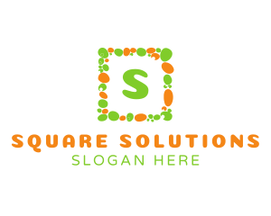 Square - Pebble Square Frame logo design