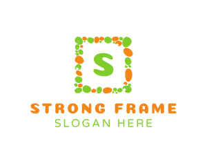 Pebble Square Frame logo design