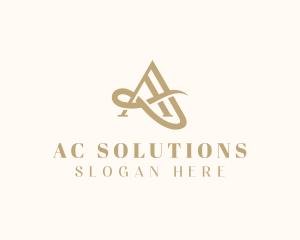 Luxury Boutique Letter A logo design