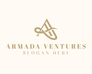 Luxury Boutique Letter A logo design