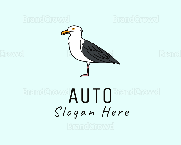 Seagull Bird Seaside Logo