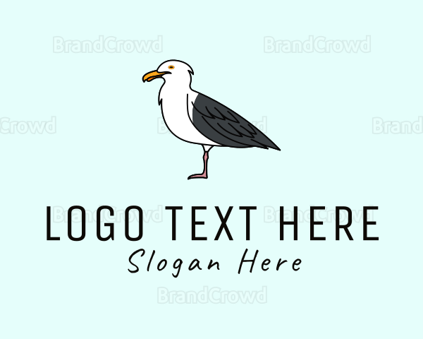 Seagull Bird Seaside Logo