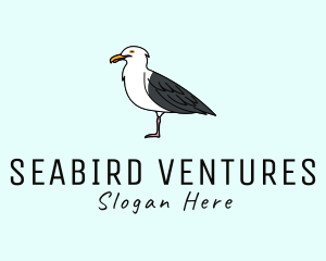 Seabird - Seagull Bird Seaside logo design