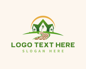 Path - Landscaping House Path logo design