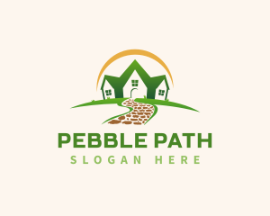 Landscaping House Path logo design