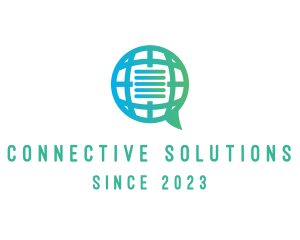Communication - Global International Message logo design