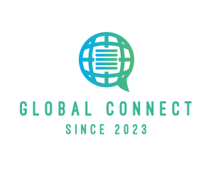 International - Global International Message logo design