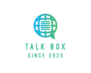 Conversation - Global International Message logo design
