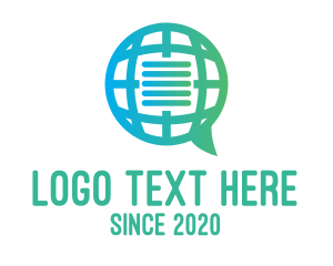 Conversation - Global International Message Communications logo design