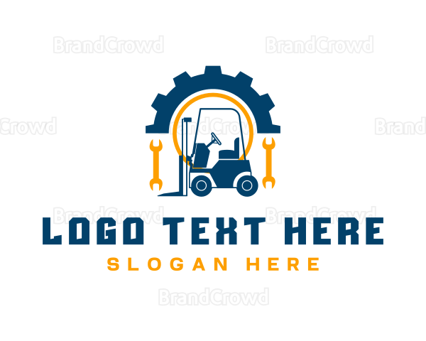 Forklift Cog Wrench Logo