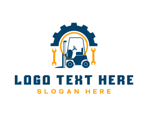 Forklift Cog Wrench Logo