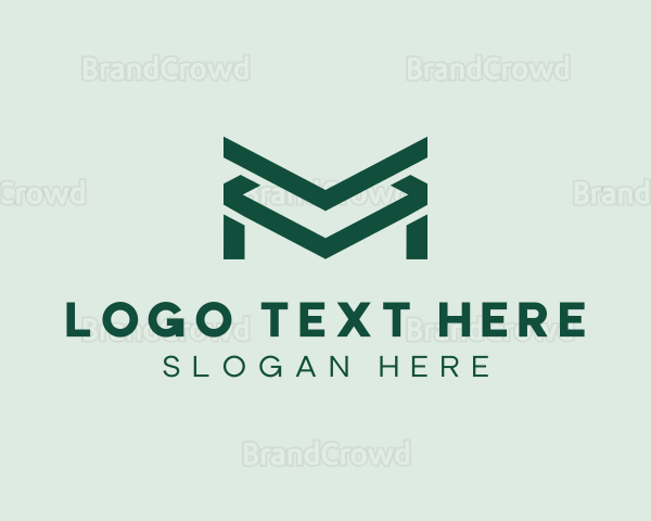 Simple Technology Letter M Logo