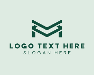 Lettermark - Simple Technology Letter M logo design