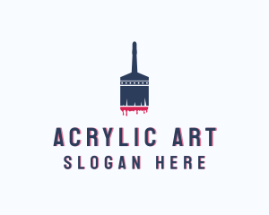 Acrylic - Painter Paintbrush Home Improvement logo design