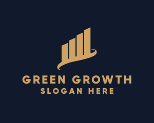 Analytics Growth Finance Chart logo design