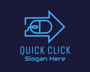 Click - Arrow Optical Mouse logo design