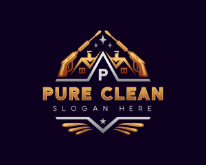 Pressure Washer Sanitation logo design