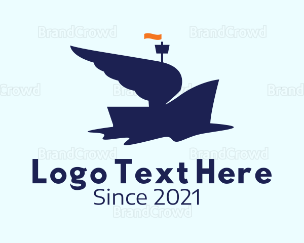 Blue Winged Boat Logo