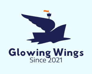 Blue Winged Boat  logo design