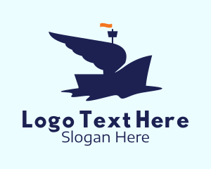 Blue Winged Boat  Logo