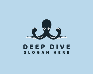 Submarine - Aquatic Octopus Animal logo design