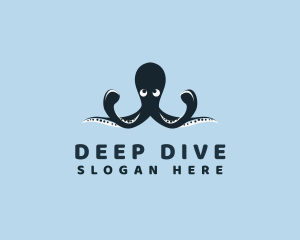 Aquatic Octopus Animal logo design