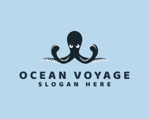 Aquatic Octopus Animal logo design