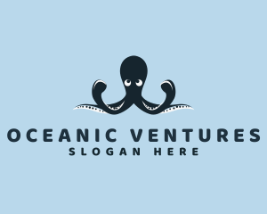 Aquatic Octopus Animal logo design