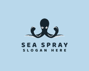 Aquatic Octopus Animal logo design