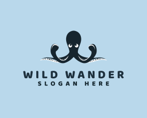 Aquatic Octopus Animal logo design