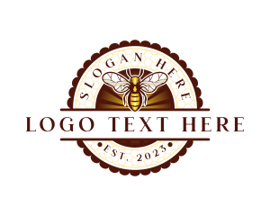Honey Comb - Bumblebee Organic Honey logo design