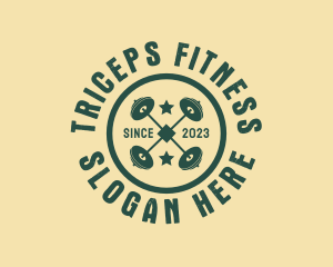 Barbell Fitness Gym logo design