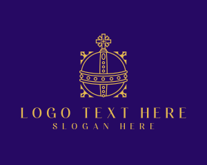 Regalia - Christian Royal Orb logo design