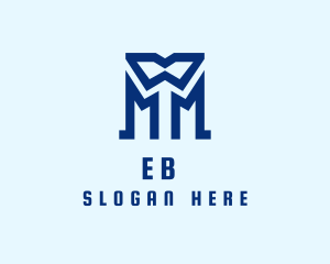 Business - Blue Letter M Tailor logo design