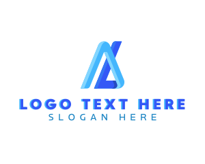 Logistics - Software Media Letter A logo design