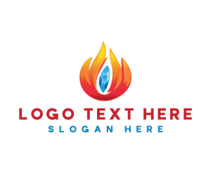 Heat - Ice Fire Fuel logo design