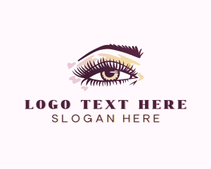 Eyelash Perm - Beauty Eyelash Threading logo design